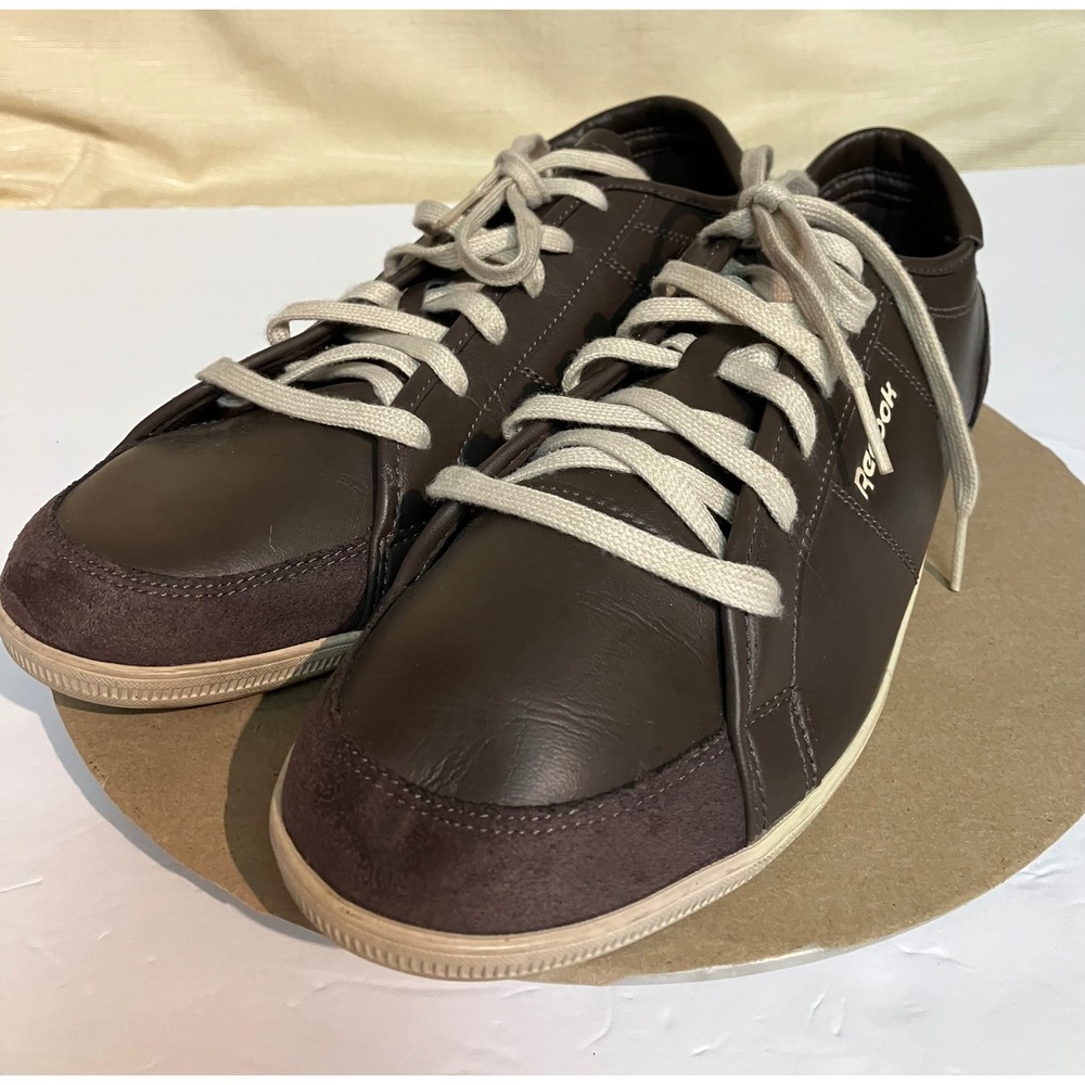 Reebok Royal Foam Lite Sneakers Womens 12.5 Brown Excellent V63487 Low Top Shoes